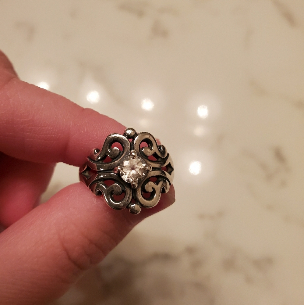 James Avery Spanish Lace Ring White Sapphire